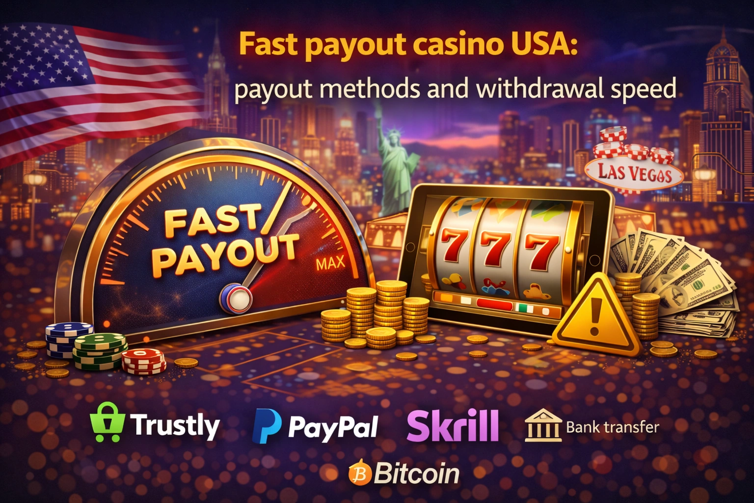 Fast payout casino USA: payout methods and withdrawal speed