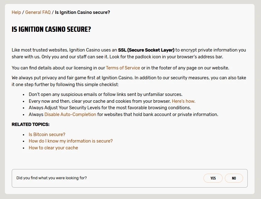 Is Ignition legit and safe to play?