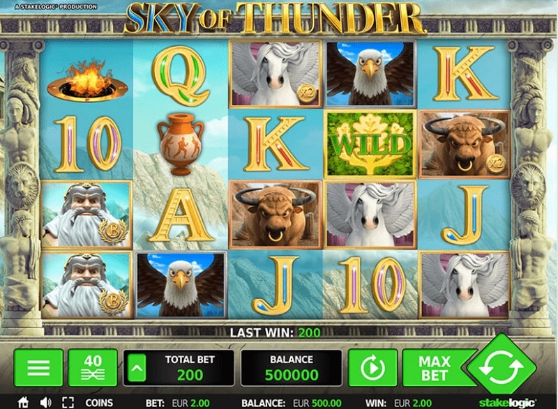 Greentube HTML5: Sky of Thunder