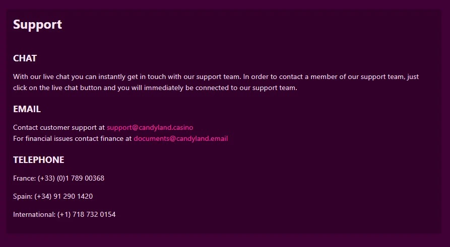 Customer support and response times