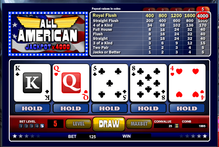 All American Poker 1x2gaming