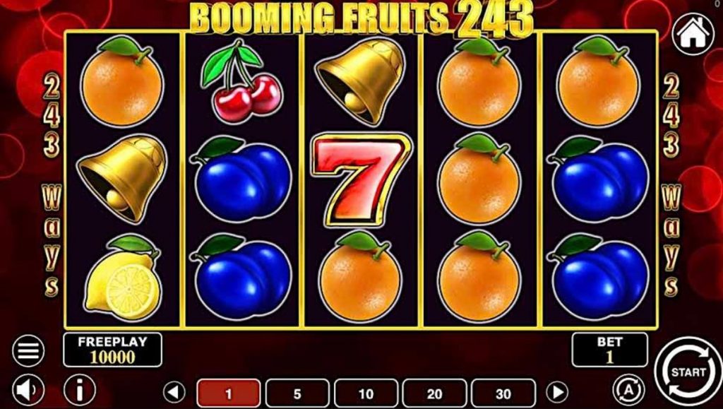 BOOMING FRUITS 243 GAME