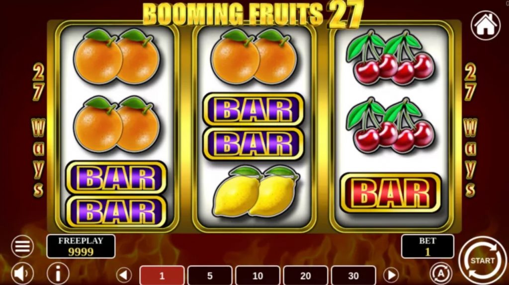 BOOMING FRUITS 27 GAME