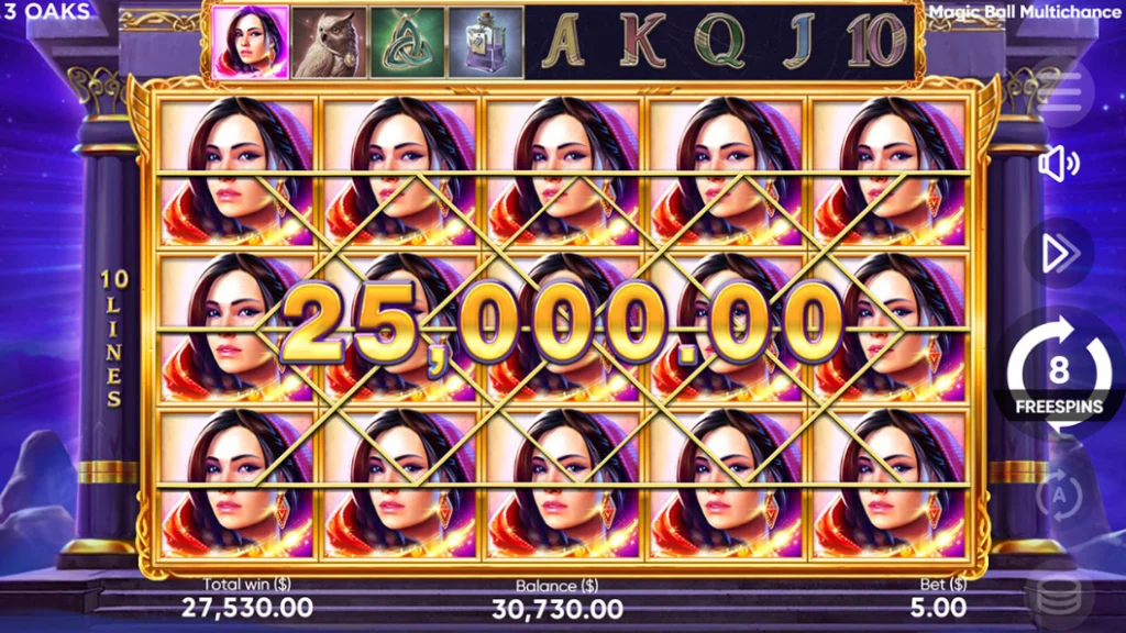 Magic Ball 3 Oaks Game