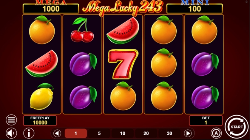 Mega Lucky 243 Game 1