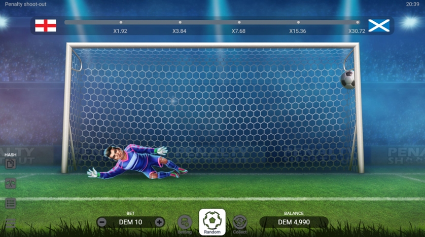 Penalty Shootout 1x2gaming