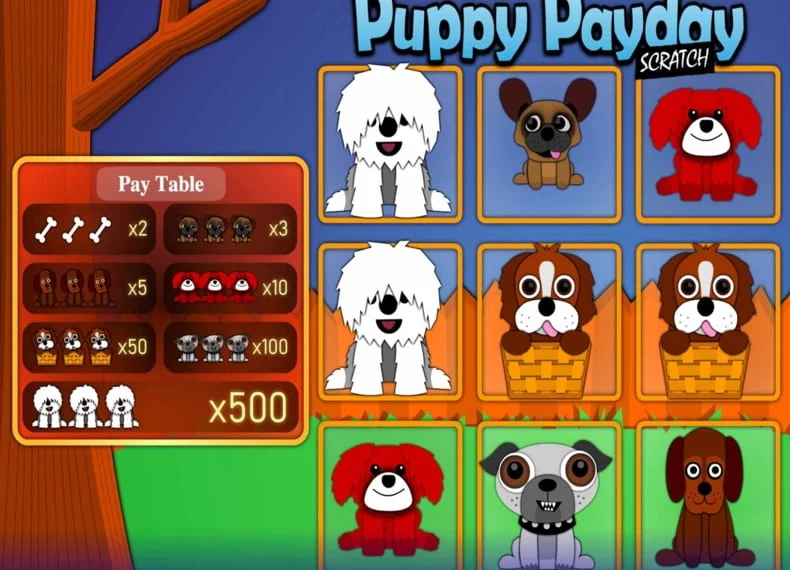 Puppy Payday Scratch