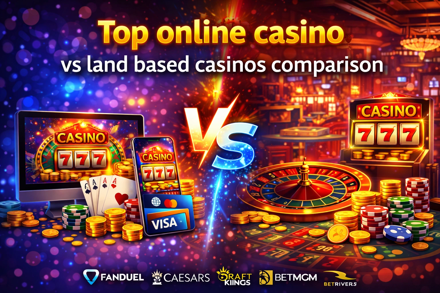 Top online casino vs land based casinos comparison