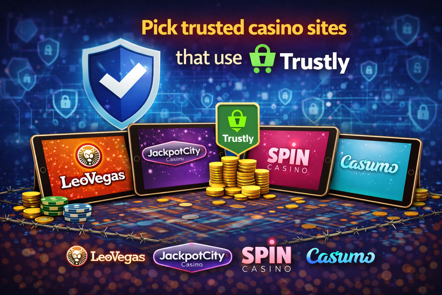 Pick trusted casino sites that use Trustly 
