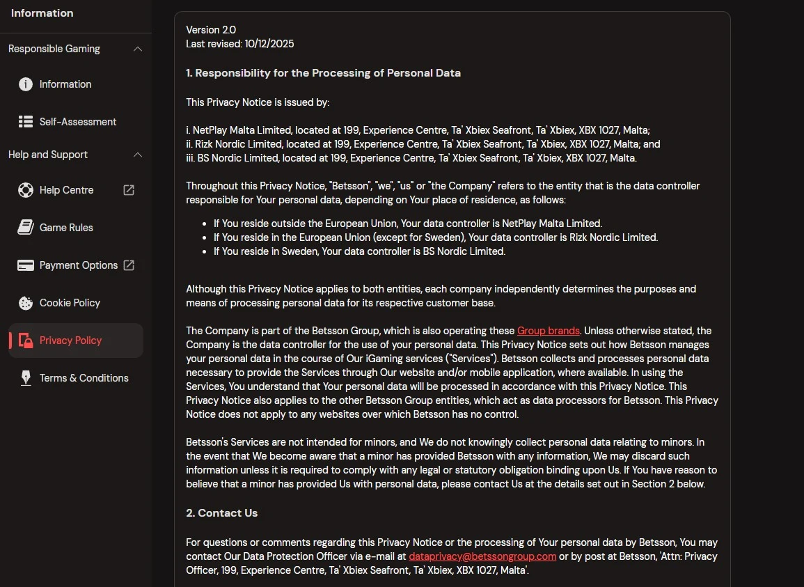 Is Betsafe Casino legal in the United States?