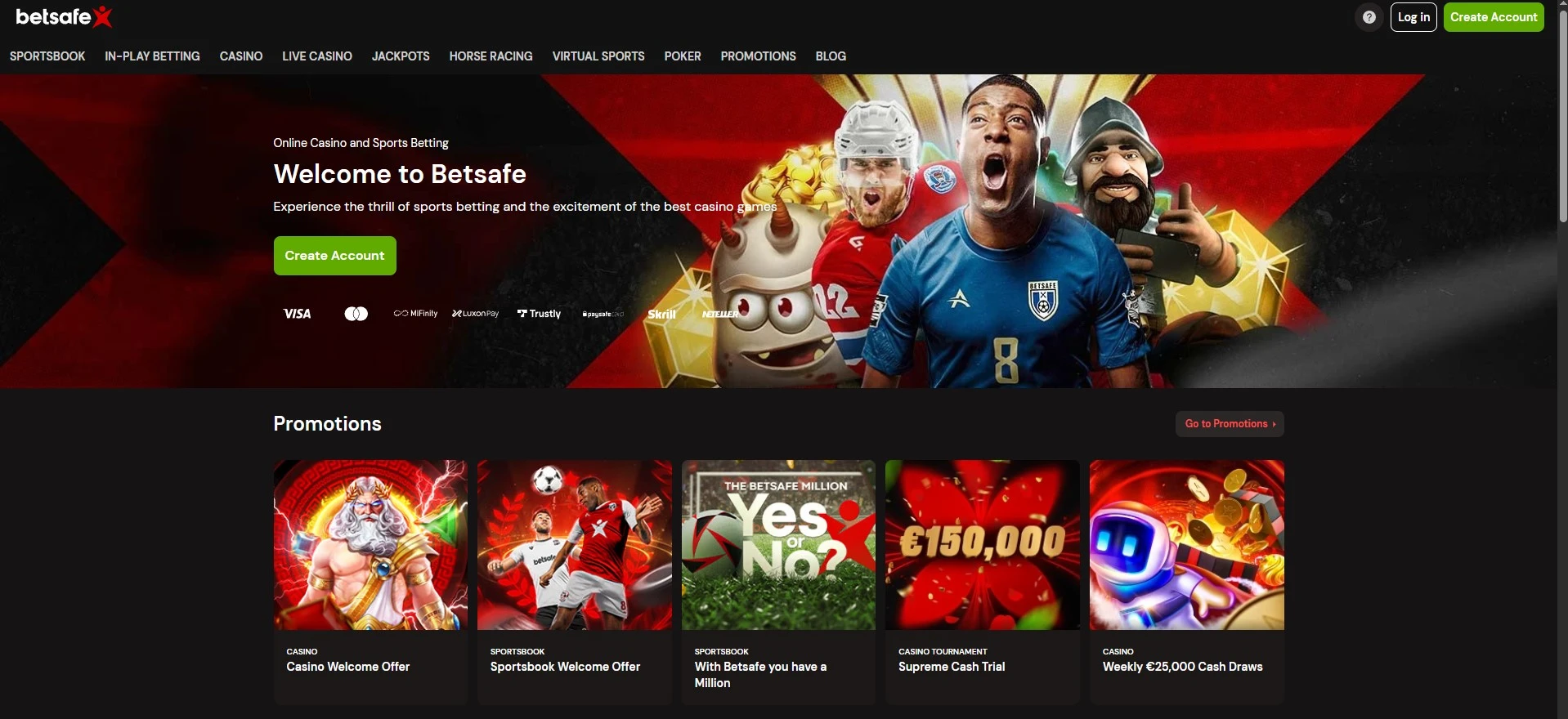 Betsafe Casino key information