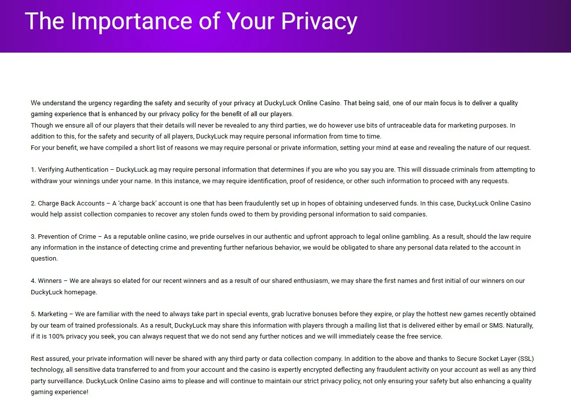Is Ducky Luck legal in the United States?