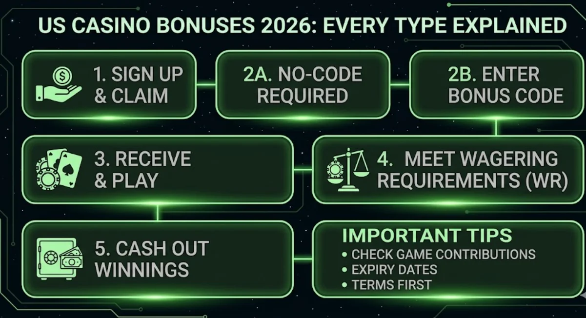 How no-deposit casino bonuses work