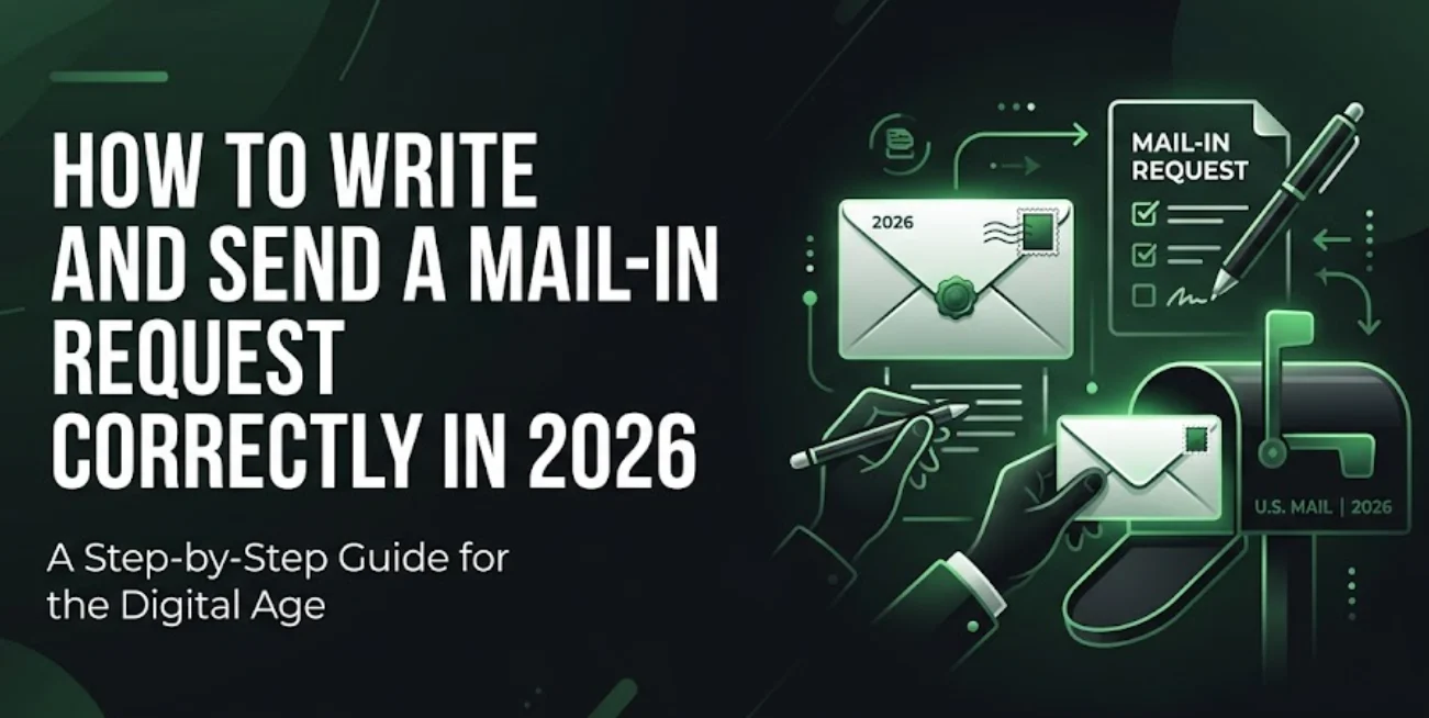 How to write and send a mail-in request correctly in 2026