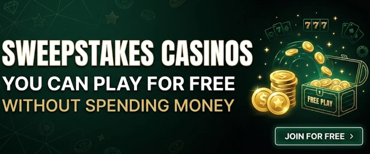 Sweepstakes casinos you can play for free without spending money