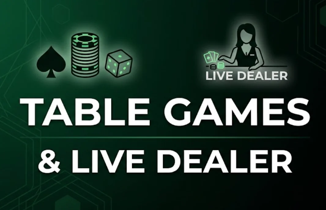 Table games and live dealer