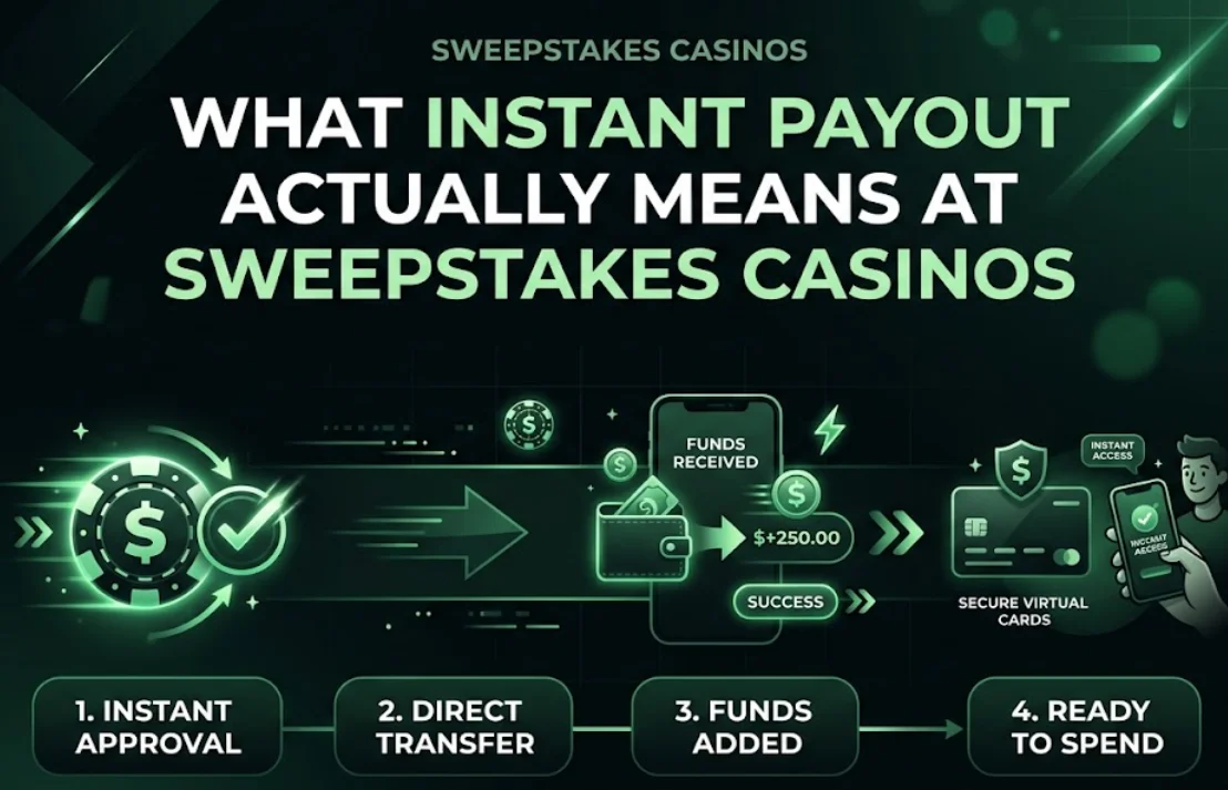 What instant payout actually means at sweepstakes casinos 