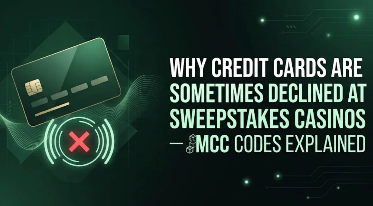 Why credit cards are sometimes declined at sweepstakes casinos — MCC codes explained