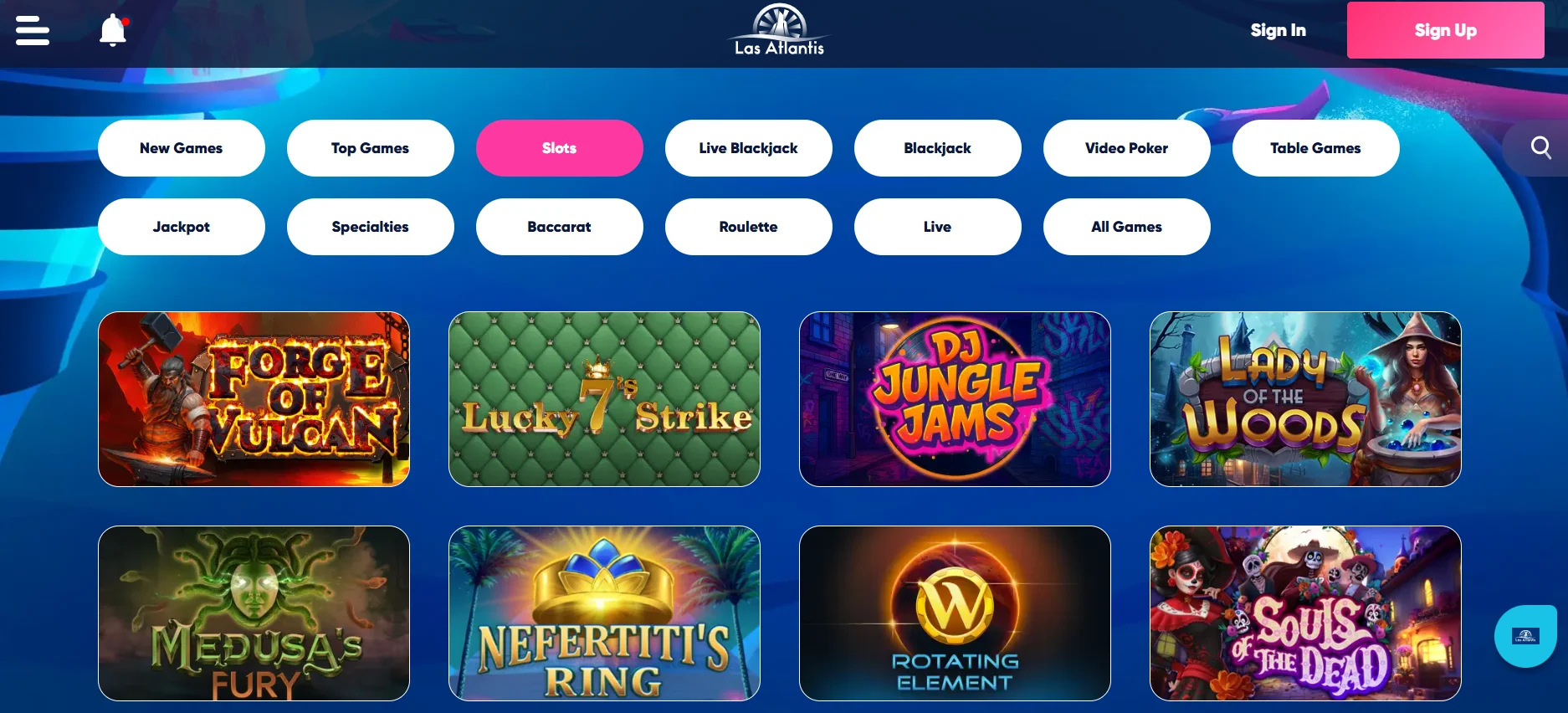 How do you open a Las Atlantis account?