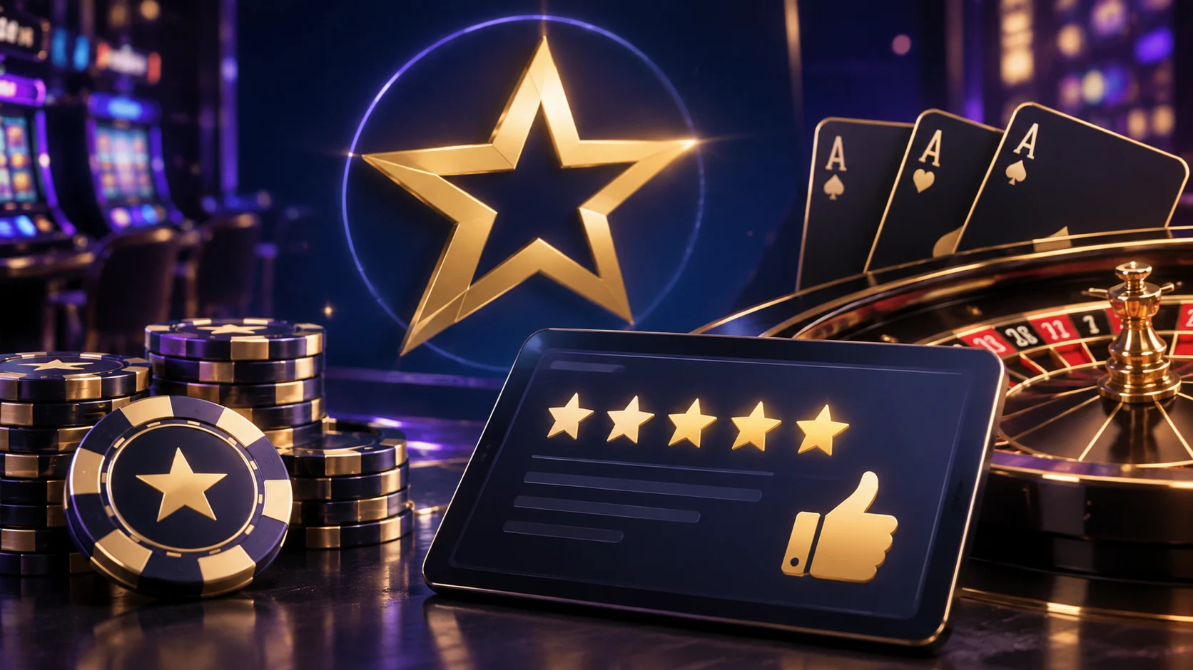 Slots, live dealer, and table games available
